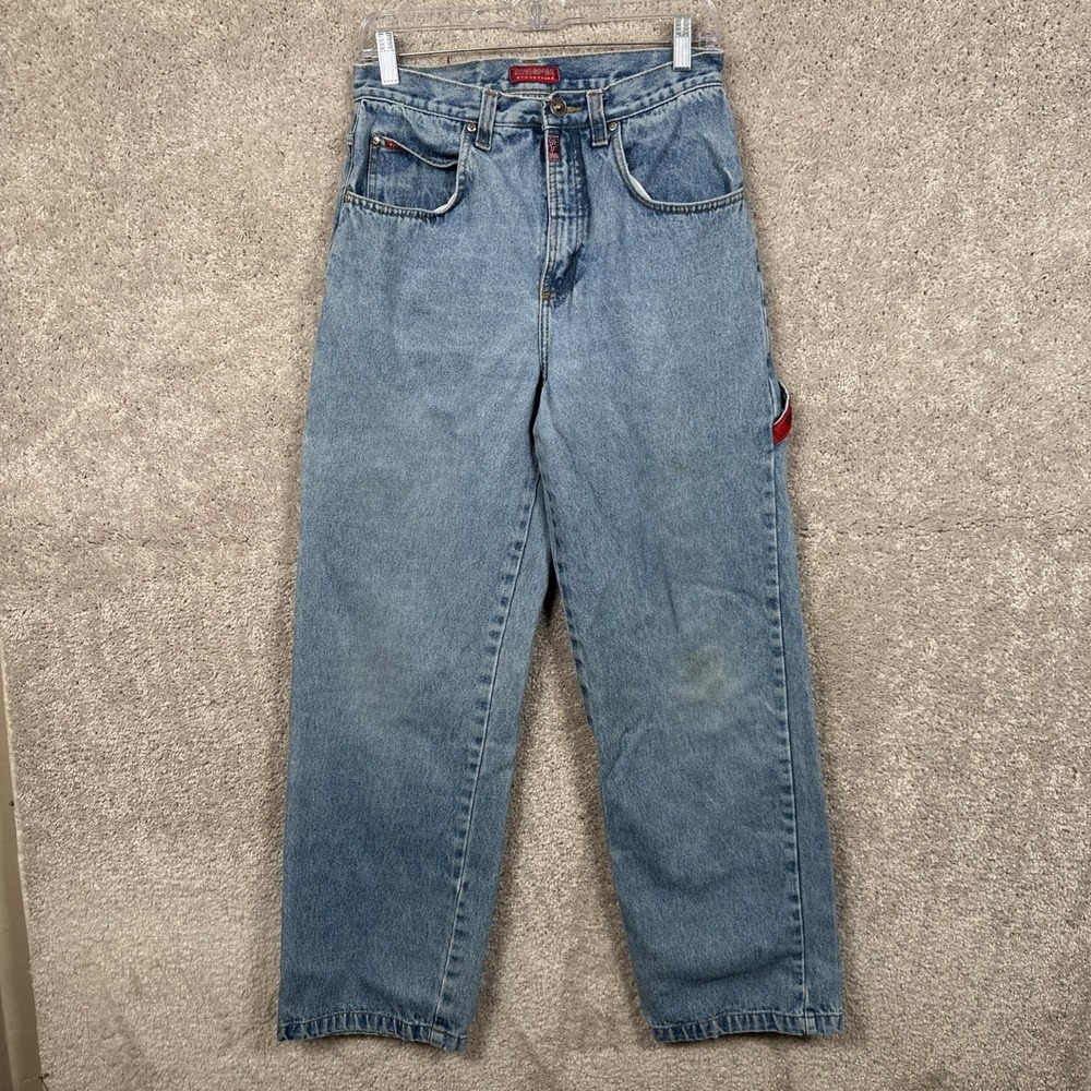 Vintage Paco Jeans Women 18 Carpenter Hi Rise Hip Hop Skater Light Wash Y2K